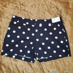 NY&Co Black/White polka dot shorts